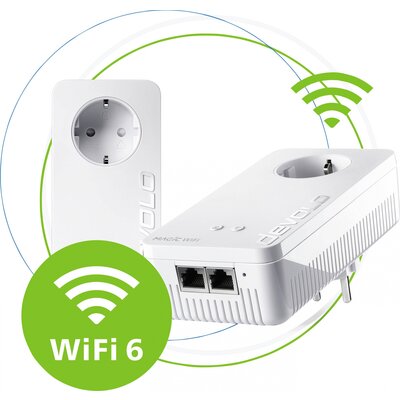 Devolo Magic 2 WiFi 6 Starter Kit Powerline WLAN kezdő készlet 8816 DE, AT Powerline, WLAN 2400 MBit/s