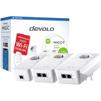 Devolo Magic 2 WiFi next Multiroom Kit Powerline WLAN Multiroom Starter Kit 8632 Powerline, WLAN 2400 MBit/s