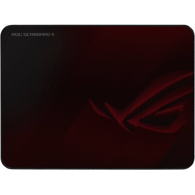 Asus ROG Scabbard II Medium Játékkonzol egérpad Csúszásmentes, Por ellen védett, Vízálló (IPX7) Fekete, Piros