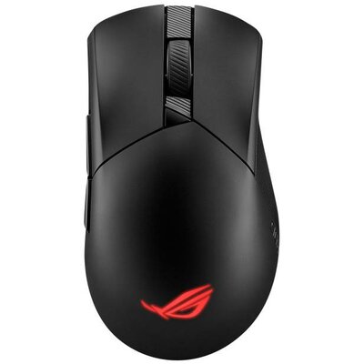 Asus ROG Gladius III Wireless AimPoint Gamer egér Rádiójel vezérlésű, Bluetooth™, USB Optikai Fekete 6 Gombok 36000 dpi Világít