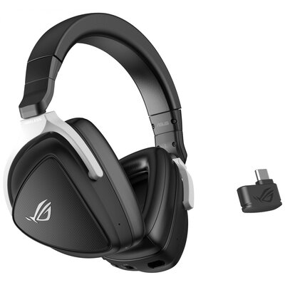 Asus Delta S Wireless Gamer Over Ear headset Bluetooth® 7.1 Surround Fekete mikrofon zajelnyomás, Noise Cancelling Mikrofon némítás, Hangerő szabályozás