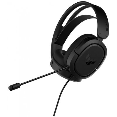 Asus TUF Gaming H1 Gamer Over Ear fejhallgató Vezetékes Stereo Fekete Mikrofon némítás, Hangerő szabályozás