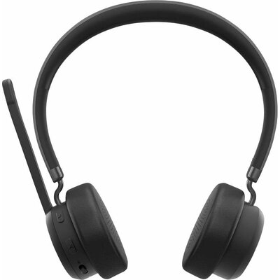 Lenovo Wireless VoIP Számítógép On Ear headset Bluetooth® Stereo Fekete mikrofon zajelnyomás Headset, Mikrofon némítás, Hangerő szabályozás