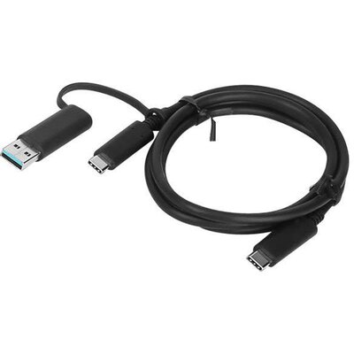 Lenovo USB kábel USB 3.2 Gen1 (USB 3.0 / USB 3.1 Gen1) USB-A dugó, USB-C® dugó 1.00 m 4X90U90618