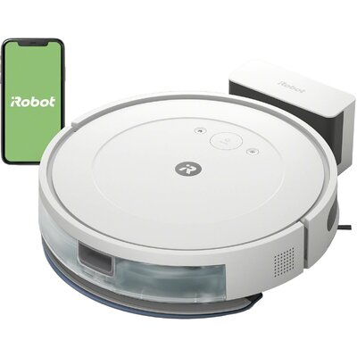 iRobot Combo Y0112 Porszívó és felmosó robot Fehér Alkalmazás vezérelt, Hangvezérelt, Kompatibilis az Amazon Alexa-val, Kompatibilis Google Home-mal