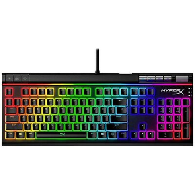 HyperX Alloy Elite 2 Red Vezetékes Gamer billentyűzet német, QWERTZ Fekete Világít, Switch: piros