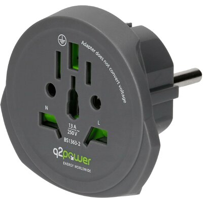 Q2 Power q2-1.100100-TH Úti adapter