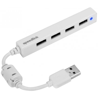 SpeedLink Snappy Slim 4 port USB 2.0 hub Fehér