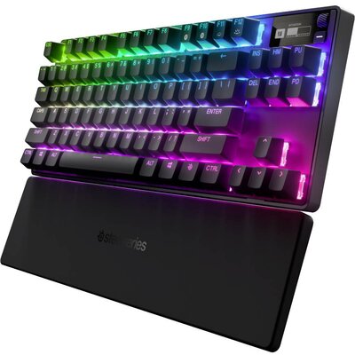 Steelseries Apex Pro WL Vezeték nélküli Gamer billentyűzet német, QWERTZ Fekete