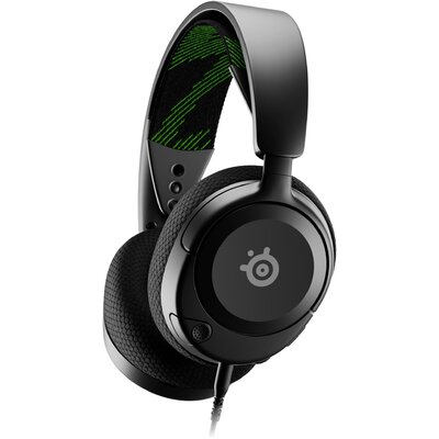 Steelseries Arctis Nova 1X Gamer Over Ear headset Vezetékes Stereo Fekete mikrofon zajelnyomás Headset, Hangerő szabályozás, Mikrofon némítás