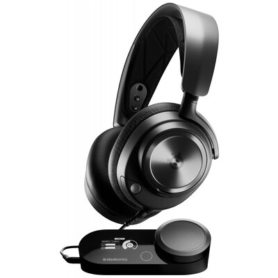 Steelseries Arctis Nova Pro Gamer Over Ear headset Vezetékes Stereo Fekete Hangerő szabályozás