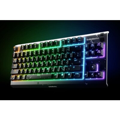 Steelseries Apex 3 TKL Vezetékes Gamer billentyűzet német, QWERTZ Fekete Világít