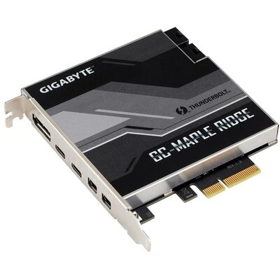 Gigabyte GC-MAPLE RIDGE PCI Express kártya Kijelző csatlakozó, Mini kijelző csatlakozó, Thunderbolt 4, USB 3.2 (2. generáció)(USB 3.1) PCIe