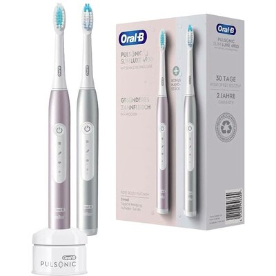 Oral-B 610902 Elektromos fogkefe Ultrahangos fogkefe Platina, Rózsa