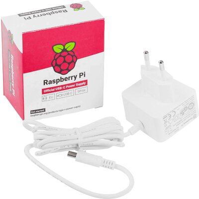 Raspberry Pi® Raspberry Pi Dugasztápegység, fix feszültségű Alkalmas: Raspberry Pi Kimeneti áram (max.) 5000 mA 1 x USB-C® dugó