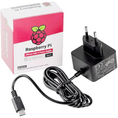 Raspberry Pi® Raspberry Pi Dugasztápegység, fix feszültségű Alkalmas: Raspberry Pi Kimeneti áram (max.) 5000 mA 1 x USB-C® dugó