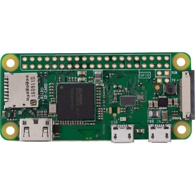 Raspberry Pi Zero W 512 MB 1x 1 GHz, Raspberry Pi® Zero-W w/o GPIO