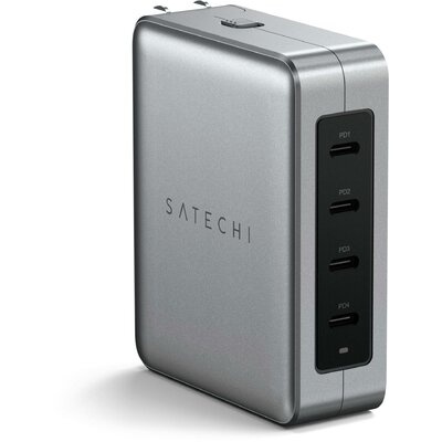 Satechi ST-W145GTM USB-s töltőkészülék 145 W USB-C® alj Kimenetek száma: 4 x