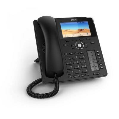 SNOM D785 Prof. Business Phone schwarz Vezetékes telefon, VoIP Bluetoothos, PoE Színes kijelző Fekete