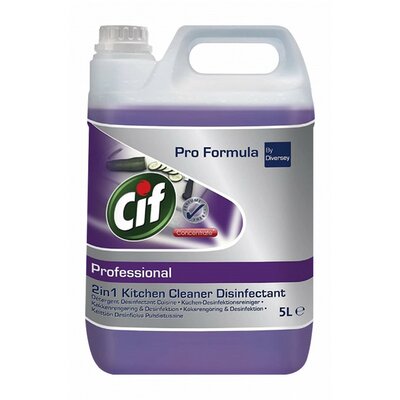 Cif Pro Formula Concentrated Kitchen Cleaner Disinfectant Kombinált hatású általános tisztító-, fertőtlenítőszer, kézi mosogatószer 5L