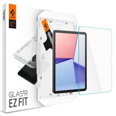 Apple iPad Air 11 (2024), Kijelzővédő fólia, ütésálló fólia, Tempered Glass (edzett üveg), Spigen Ez Fit, Clear