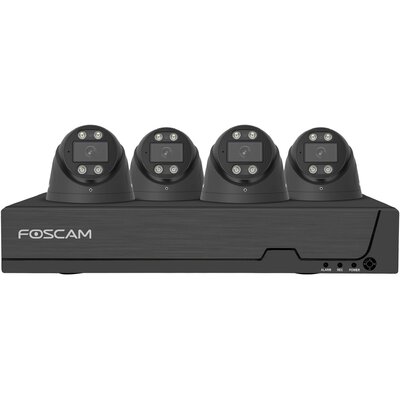 Foscam FN9108E-T4-2T BLACK FN9108E-T4-2T black LAN IP-Megfigyelő kamera készlet8 csatornás4 db kamerával3840 x 2160 pixel