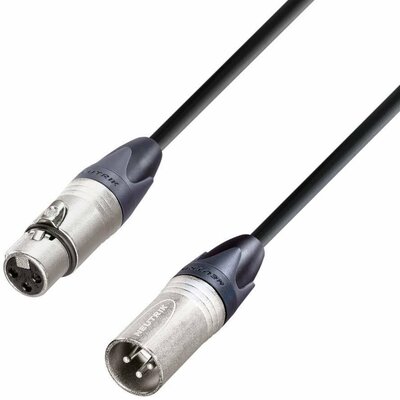 AH Cables KM10FMBLK XLR Összekötőkábel [1x XLR alj - 1x XLR dugó] 10.00 m Fekete