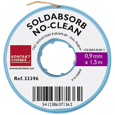 CRC SOLDABSORB 0,9 mm x 1,5 Kiforrasztó huzal Hossz 1.5 m Szélesség 0.9 mm