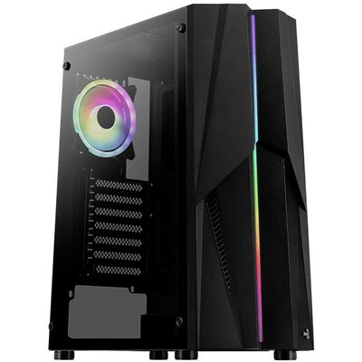 AeroCool Mecha-G-BK-v2 Midi torony Számítógép ház Fekete