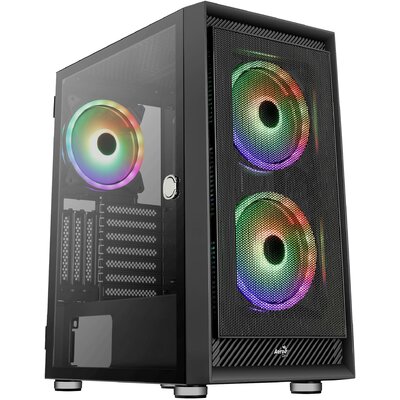 AeroCool Graphite V3 Midi torony Számítógép ház Fekete