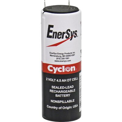 EnerSys Hawker Cyclon DT Ólomakku 2 V 4.5 Ah Ólom-vlies (AGM) (Ø x Ma) 34 mm x 103 mm 4,8 mm-es laposérintkezős dugó Karbantartásmentes, Tekercses cella