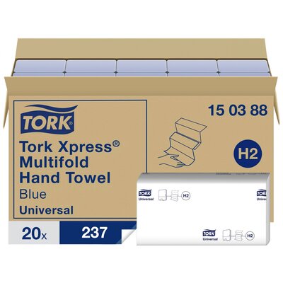 TORK 150388 Papír kéztörlők Kék 20 db