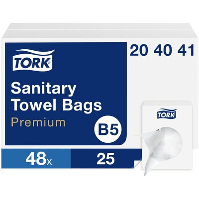 TORK 204041 Higiéniai tasak Fehér 1200 db