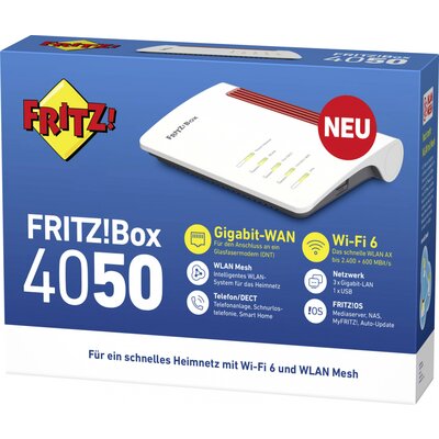 AVM FRITZ!Box 4050 WLAN router 2.4 GHz, 5 GHz