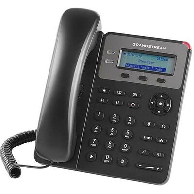 Grandstream SIP GXP-1615 Entry mit PoE Vezetékes telefon, VoIP PoE Színes kijelző Szürke, Fekete