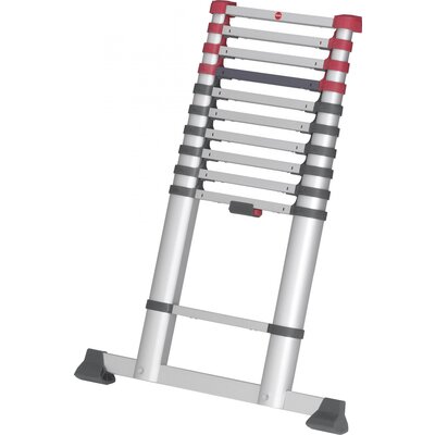 Hailo T80 FlexLine 7113-111 Alumínium Teleszkópos létra Munkamagasság (max.): 3.95 m Alumínium DIN EN 131 10.7 kg