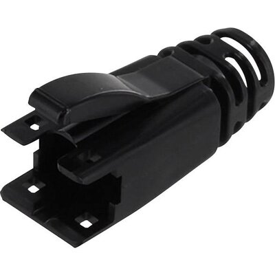 Törésgátló RJ45 csatlakozó dugóhoz, fekete, BEL Stewart Connectors 39200-872