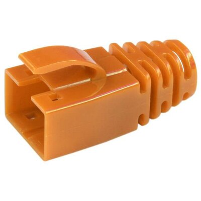 Törésgátló RJ45 csatlakozó dugóhoz, narancs, egyenes, BEL Stewart Connectors 39200-850