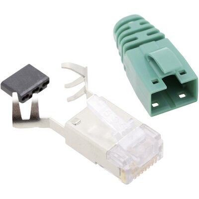 RJ45 csatlakozó CAT 6 Dugó, egyenes Pólusszám: 8P8C SS39GNE Zöld BEL Stewart Connectors Tartalom: 1 db