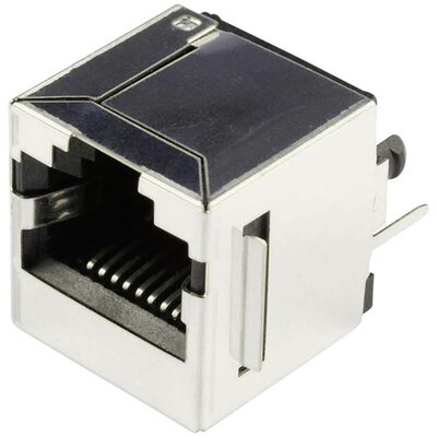 RJ45 beépíthető csatlakozó aljzat, 10P8C, függőleges, BEL Stewart Connectors SS65100-022F