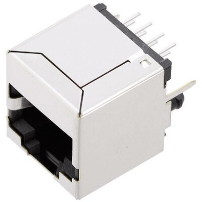 RJ45 beépíthető csatlakozó aljzat, 8P8C, függőleges, BEL Stewart Connectors SS71800-027F