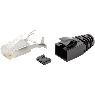 RJ45 moduláris csatlakozó dugó, egyenes, CAT6, 8P8C, BEL Stewart Connectors SS-39200-011