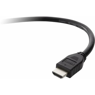 Belkin HDMI Csatlakozókábel HDMI-A dugó, HDMI-A dugó 1.50 m Fekete F3Y017BT1.5MBLK 4K UHD HDMI kábel