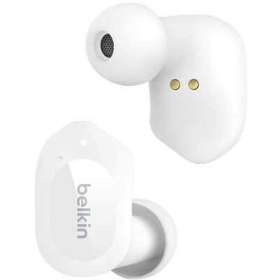 Belkin SoundForm Play In Ear headset Bluetooth® Fehér Headset, Töltőtok, Izzadásálló