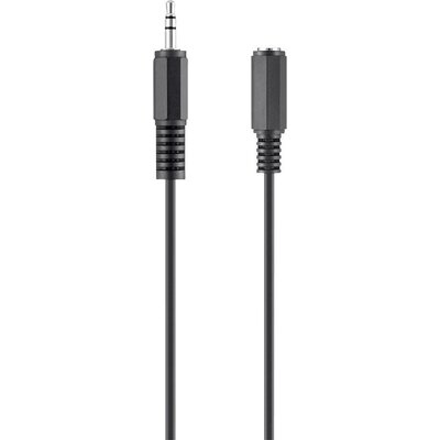 Belkin F3Y112bf3M-P Jack Audio Csatlakozókábel [1x Jack alj, 3,5 mm-es - 1x Jack dugó, 3,5 mm-es] 3.00 m Fekete