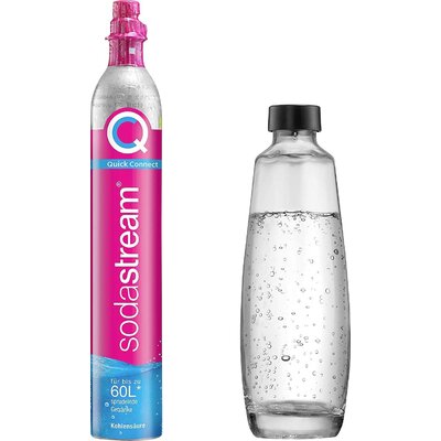 Sodastream Tartalék CO2 patron DUO QC + Glaskaraffe