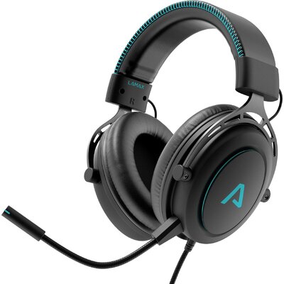 Lamax Heroes General1 Gamer Over Ear headset Vezetékes Stereo Fekete Headset, Hangerő szabályozás