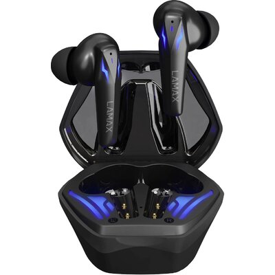 Lamax Heroes Ninja1 Gamer In Ear headset Bluetooth® Stereo Fekete Elemtöltés kijelzés, Headset, Töltőtok, Hangerő szabályozás, Mono, Izzadásálló, Érintéses