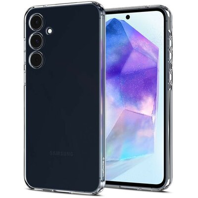 Samsung Galaxy A55 5G SM-A556B, Szilikon tok, Spigen Crystal Flex, átlátszó