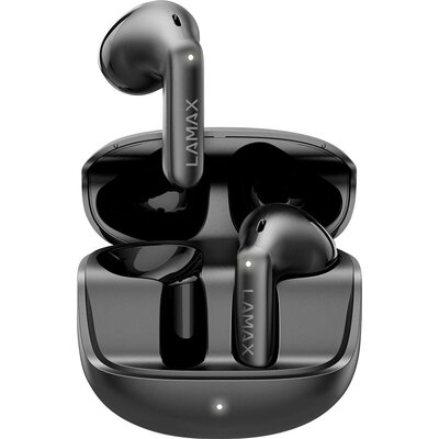 Lamax Tones1 In Ear headset Bluetooth® Stereo Fekete Elemtöltés kijelzés, Töltőtok, Hangerő szabályozás, Izzadásálló, Érintéses vezérlés, Víztaszító